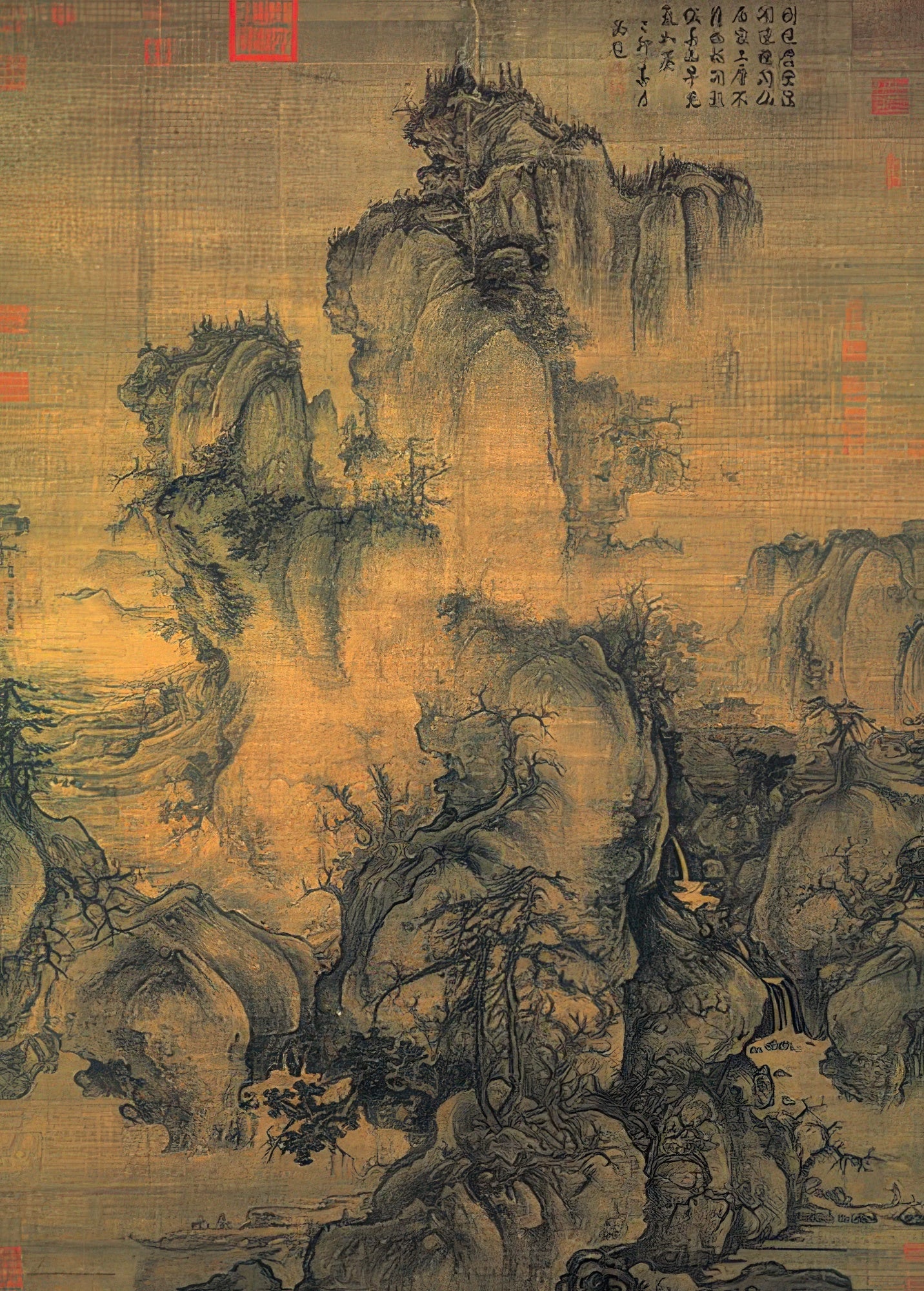 hundred-pictures-hpn0520-002-song-dynasty,-guo-xi---early-spring-520-pieces-jigsaw-puzzle