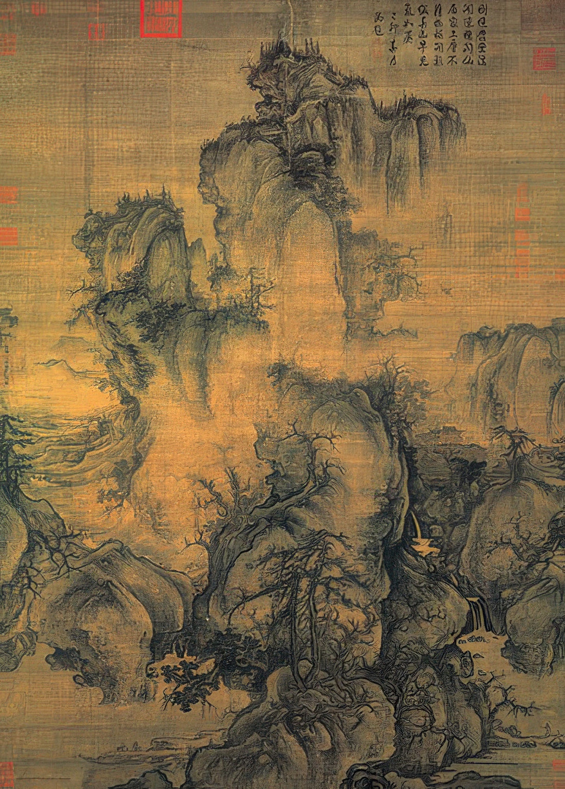 hundred-pictures-hpn0520-002-song-dynasty,-guo-xi---early-spring-520-pieces-jigsaw-puzzle