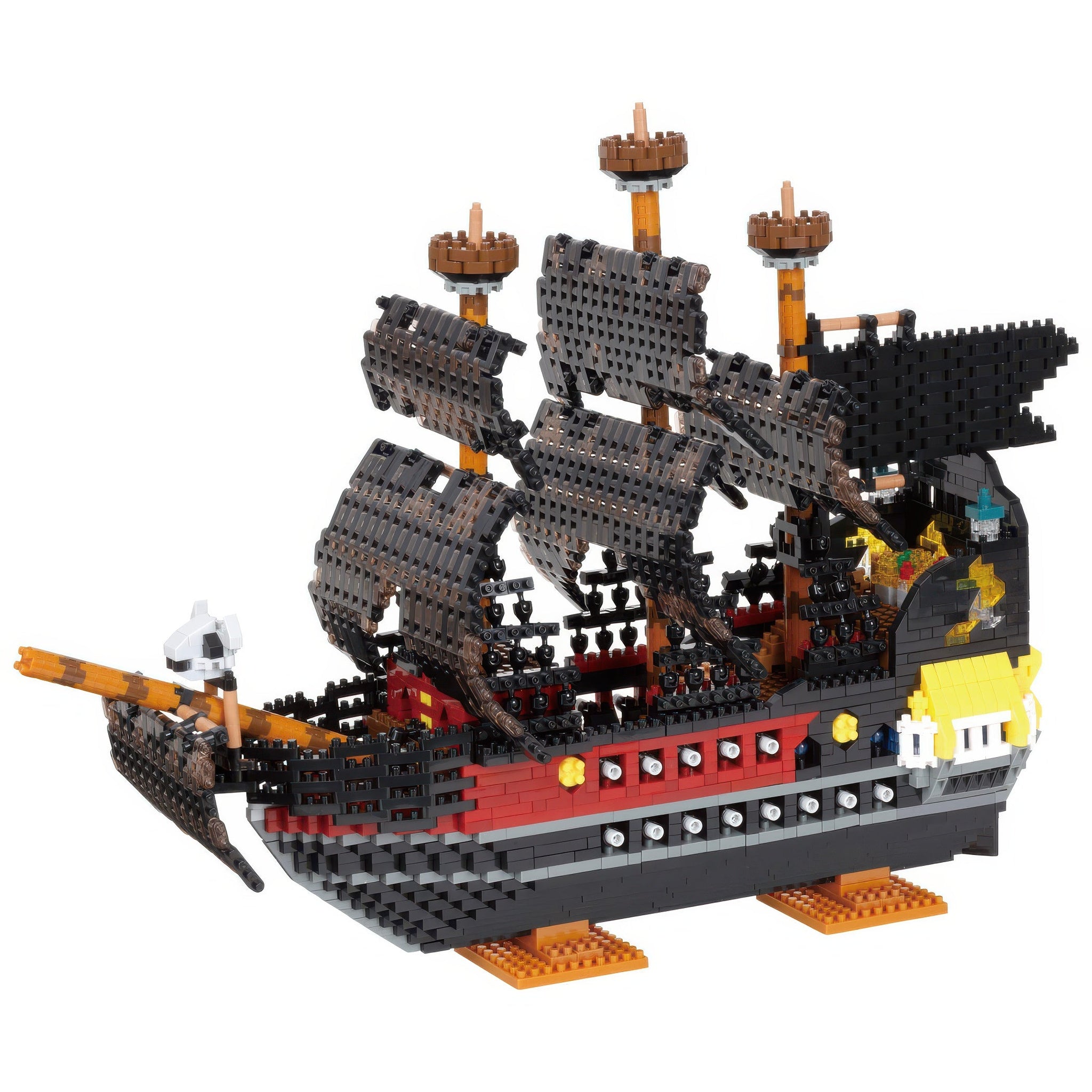 kawada-nb-050-pirate-ship,-deluxe-edition-3280-pieces-mini-block