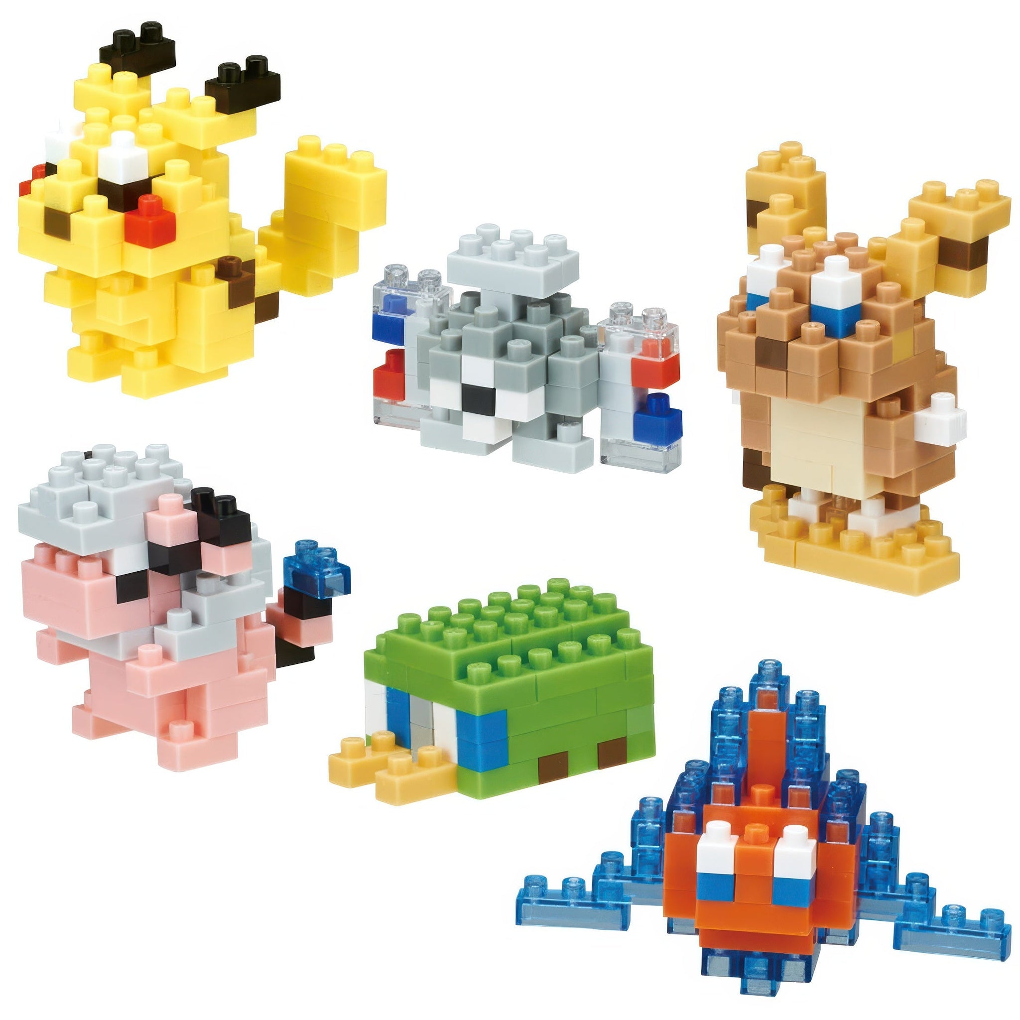 kawada-nbmc-08-mini-nanoblock:-pokémon-type:-electric-multipack-6-mini-block