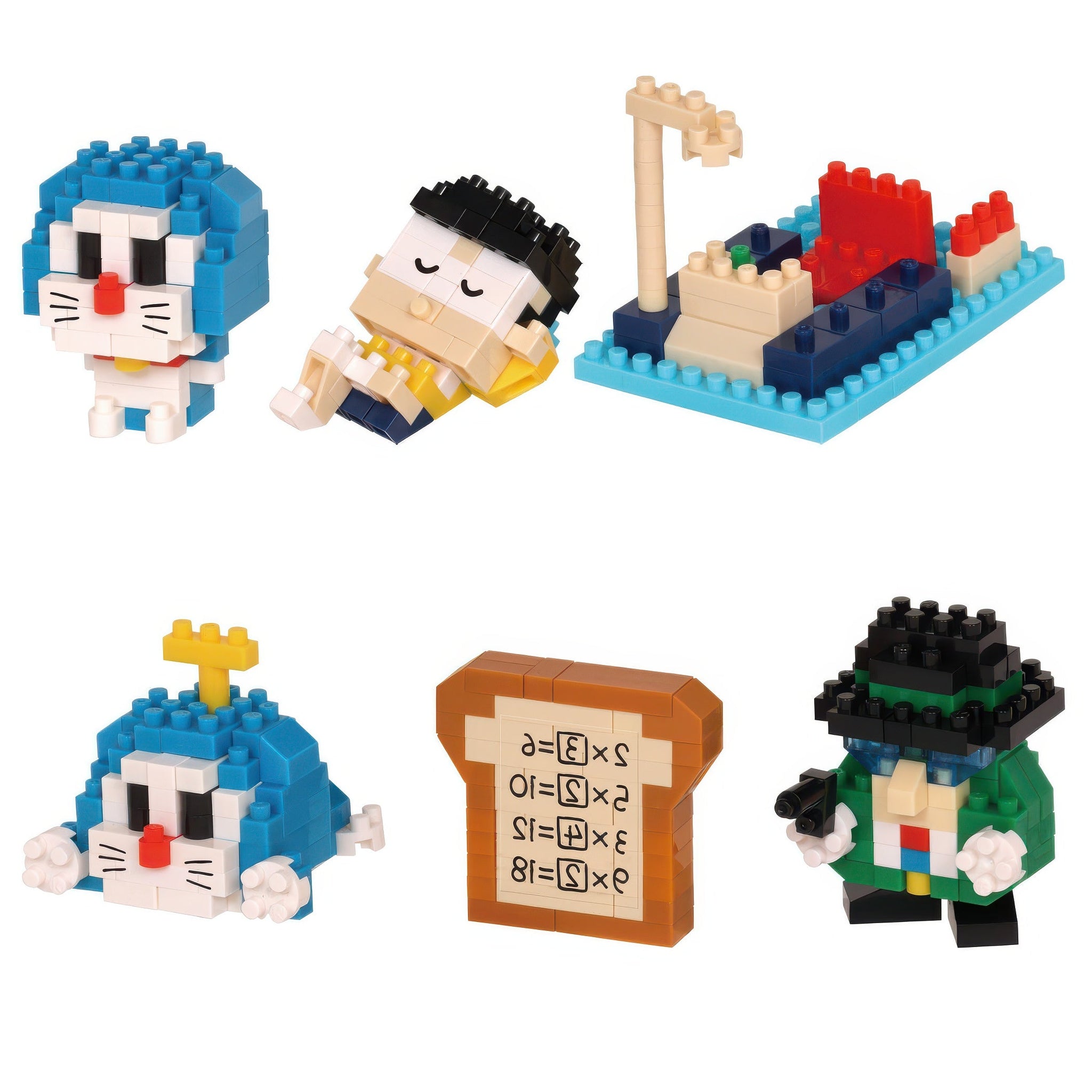 kawada-nbmc-38-mini-nanoblock:-i'm-doraemon-vol.-2-multipack-6-mini-block