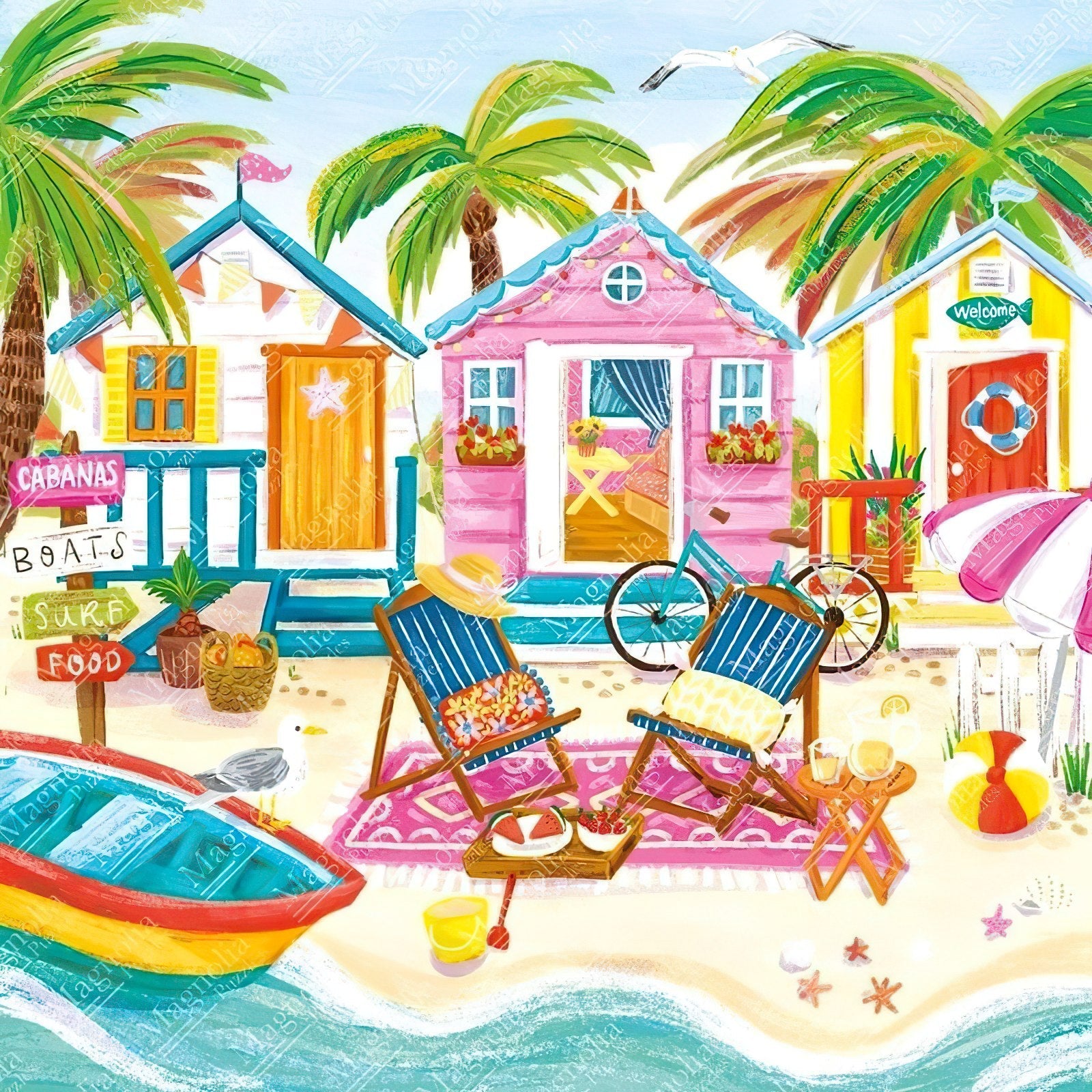 magnolia-3474-illustration-beach-huts-1023-pieces-jigsaw-puzzle