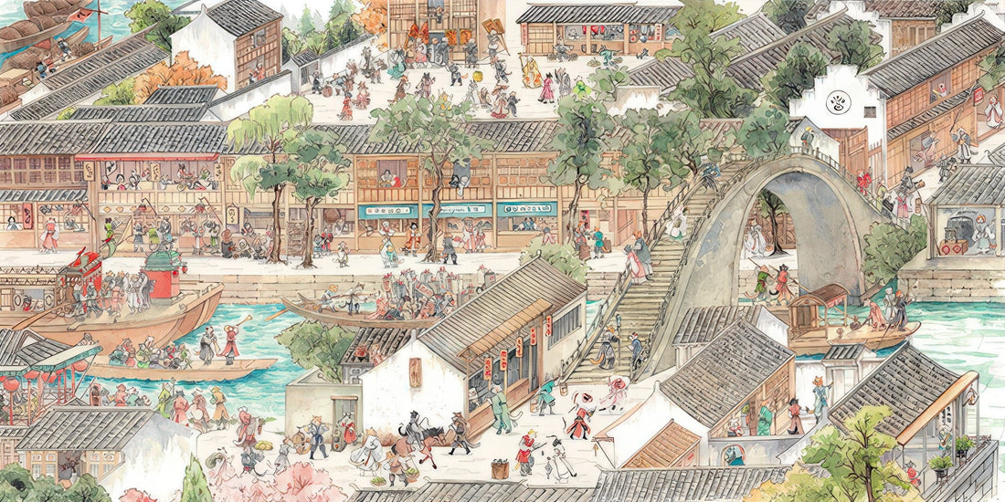 momibook-04097-01-jiangnan-hundred-cats-1000-pieces-jigsaw-puzzle