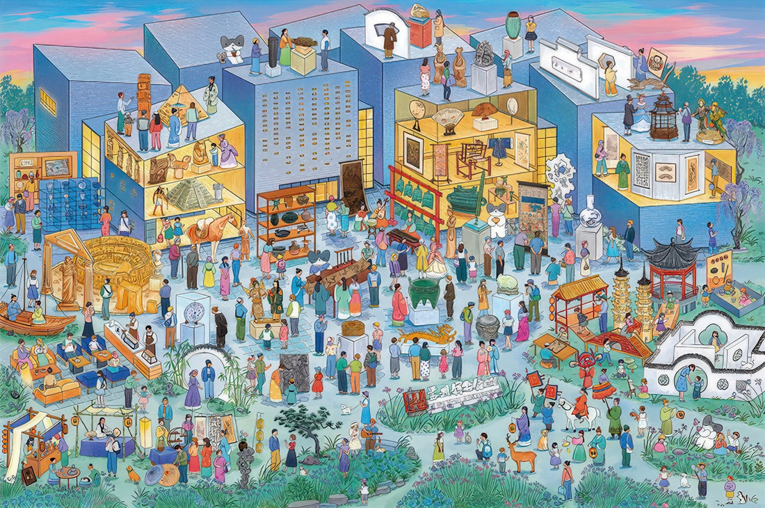 momibook-62319-01-suzhou-museum-west-wing's-wonderful-night-1000-pieces-jigsaw-puzzle