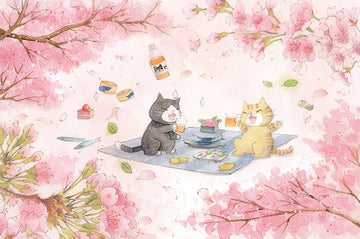 momibook-89911-07-cherry-blossom-picnic-150-pieces-postcard-puzzle-+-frame-set