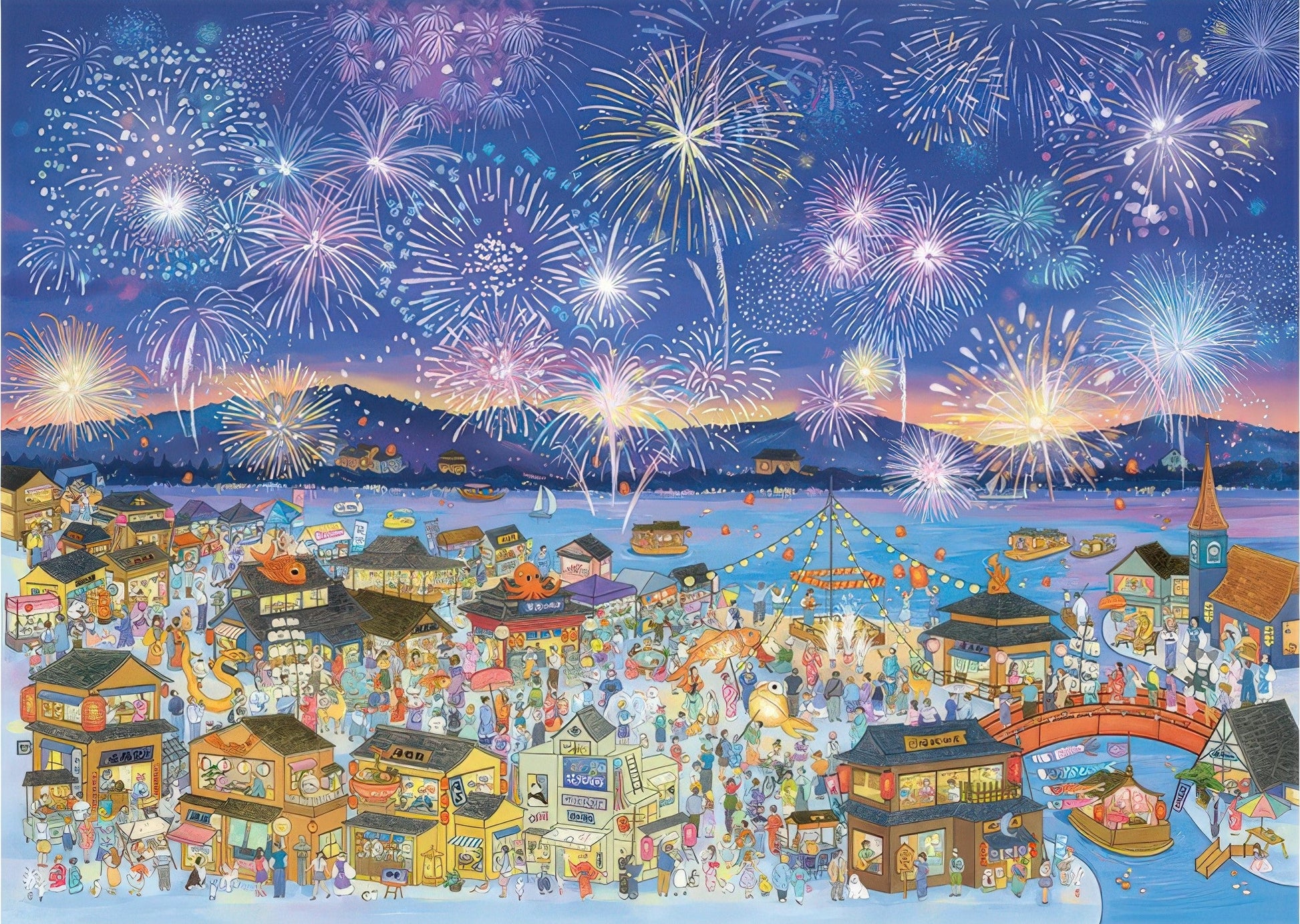 momibook-90847-01-fireworks-night-tour-2000-pieces-jigsaw-puzzle