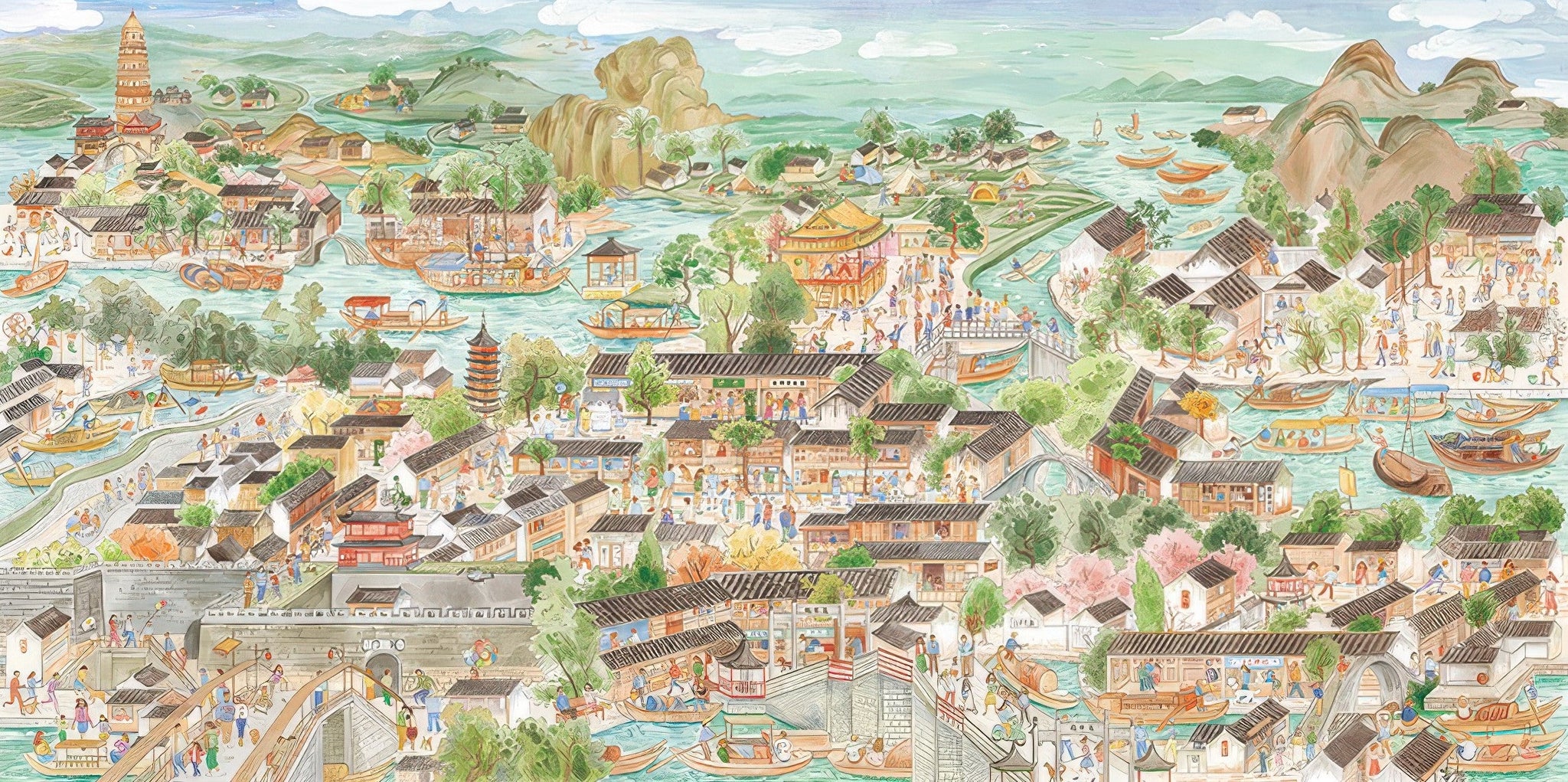 momibook-92438-01-painting-memories-of-jiangnan-1000-pieces-jigsaw-puzzle