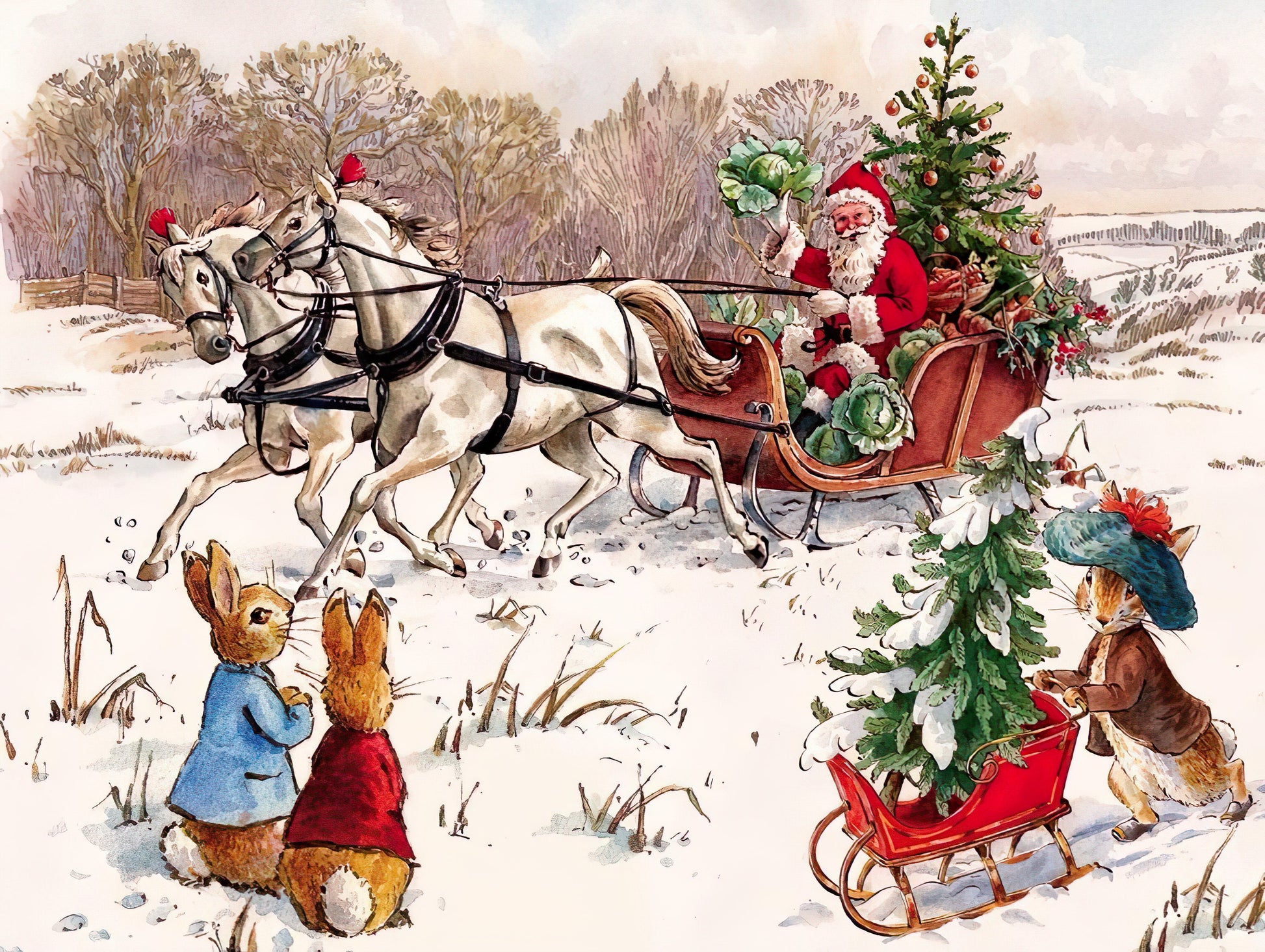 new-york-puzzle-npzbp2001-peter-rabbit-and-santa-1000-pieces-jigsaw-puzzle