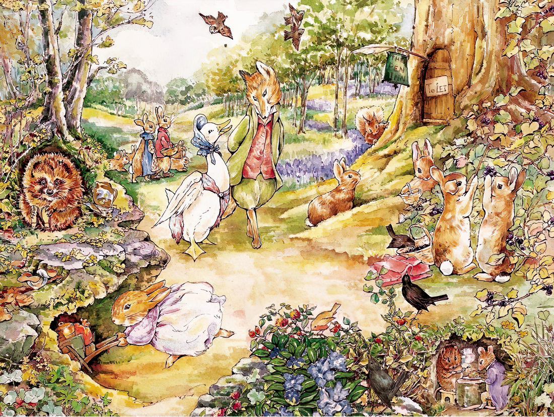 new-york-puzzle-npzbp2154-peter-rabbit-walk-in-the-woods-1000-pieces-jigsaw-puzzle