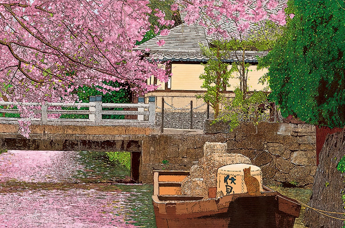 p2art-1-027-scenery-flowers-flying-in-spring-city-1000-pieces-jigsaw-puzzle