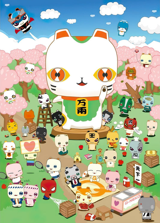 P2Art 25-013　Illustration • Lucky Cat World　520 Pieces Jigsaw Puzzle