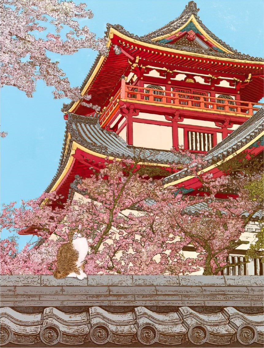 p2art-p2022-5-scenery-pink-sakura-trees-in-full-bloom-postcard