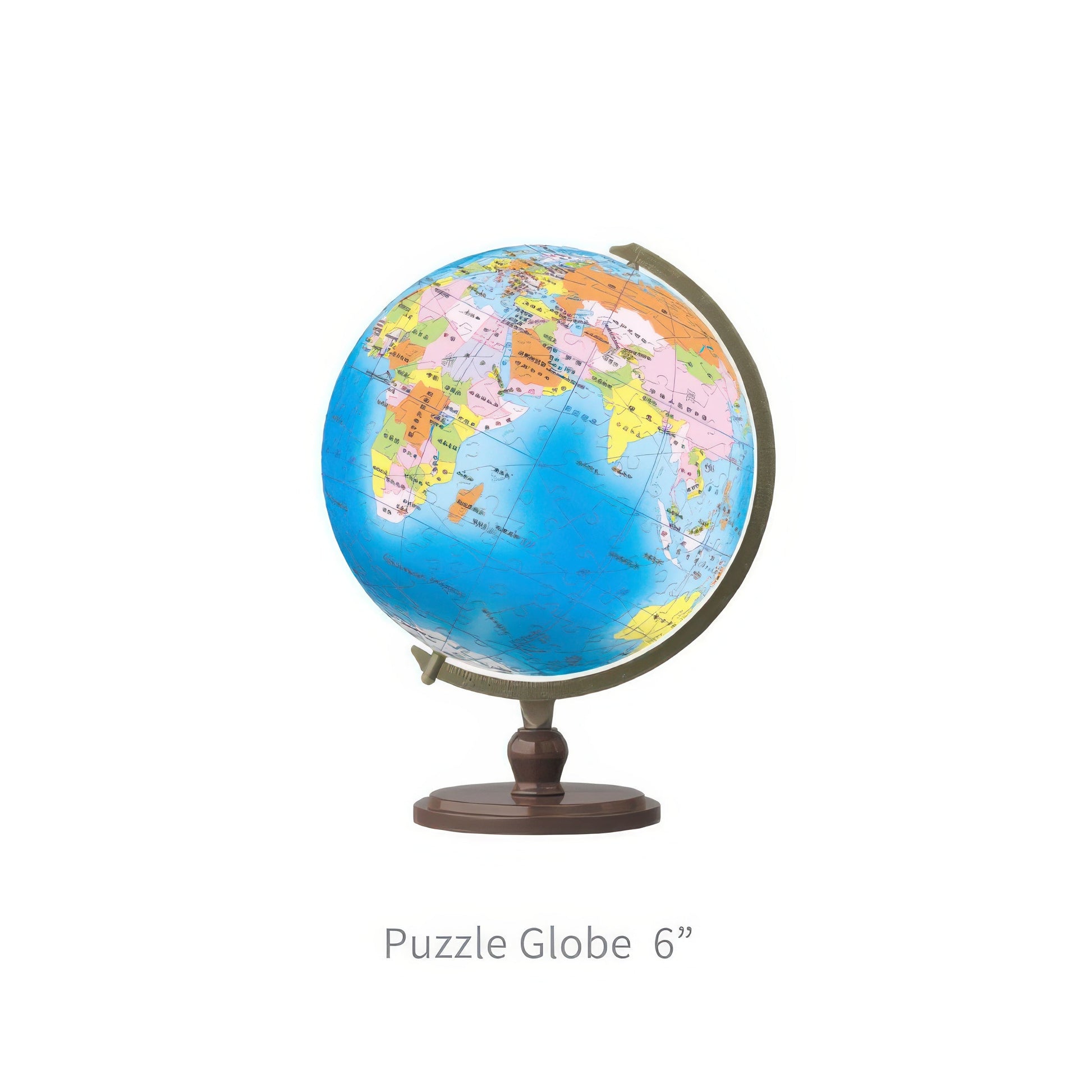 pintoo-a3034-blue-globe-mandarin-240-pieces-plastic-globe-puzzle