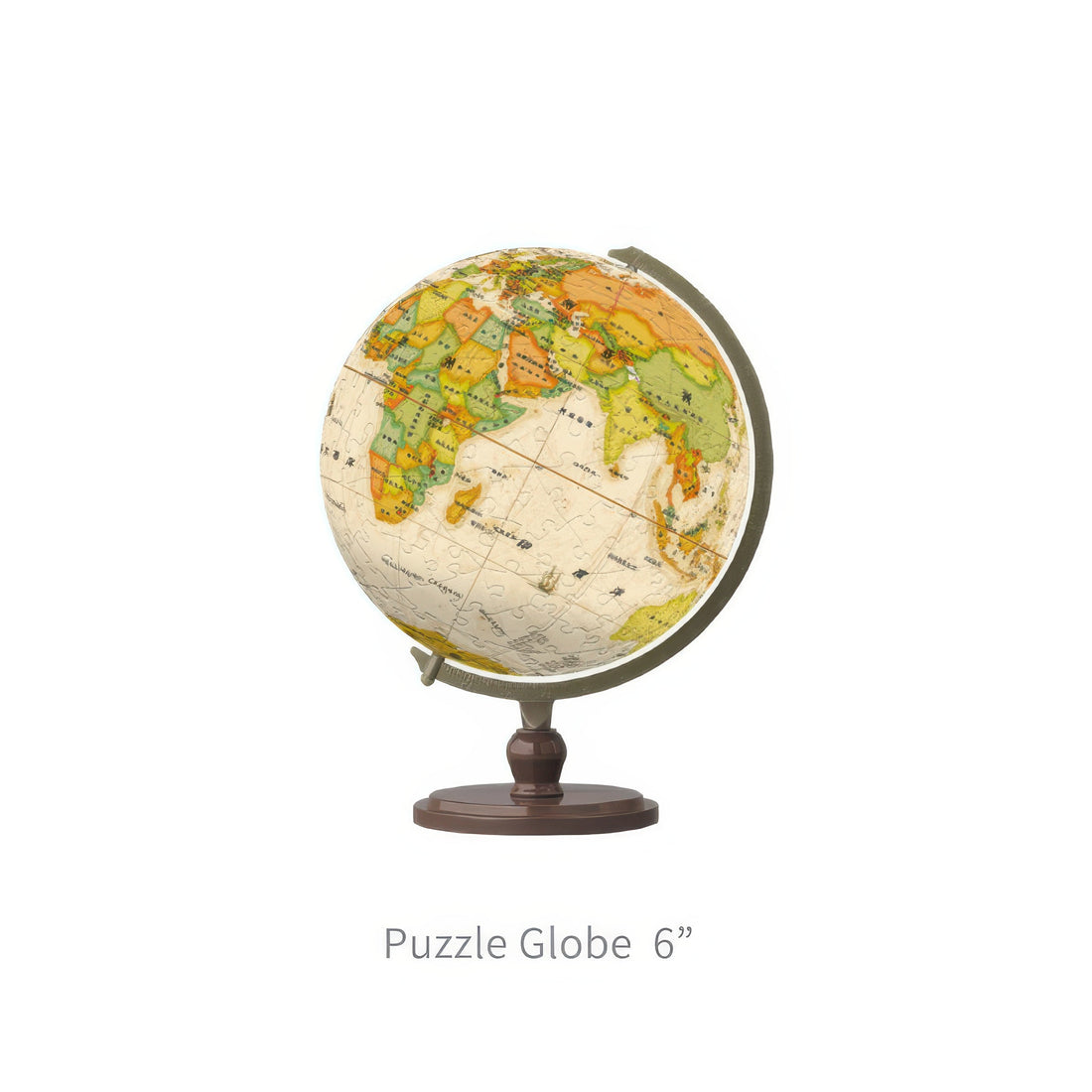 pintoo-a3035-yellow-globe-mandarin-240-pieces-plastic-globe-puzzle