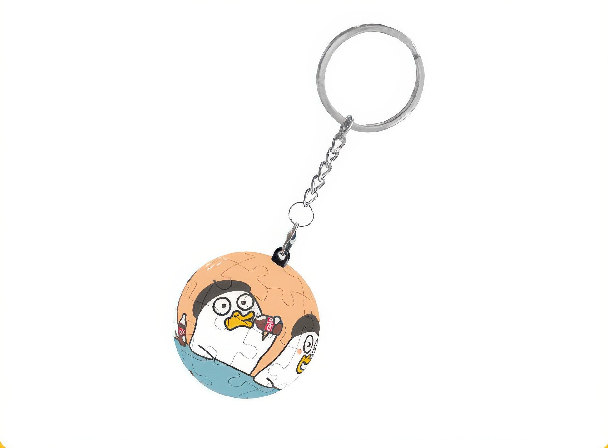 pintoo-a3469-duckyo-friends-ice-cola-24-pieces-plastic-keychain-puzzle