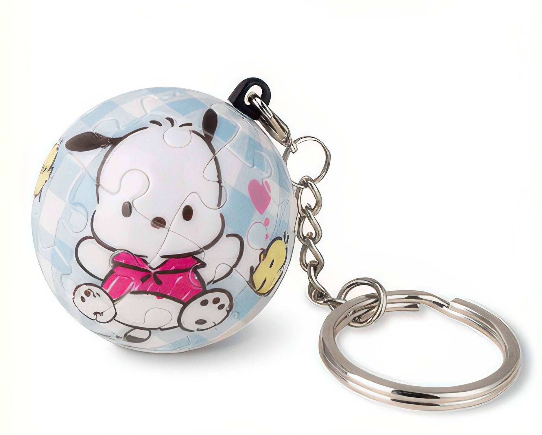 pintoo-a3589-pochacco-playful-at-heart-24-pieces-plastic-keychain-puzzle