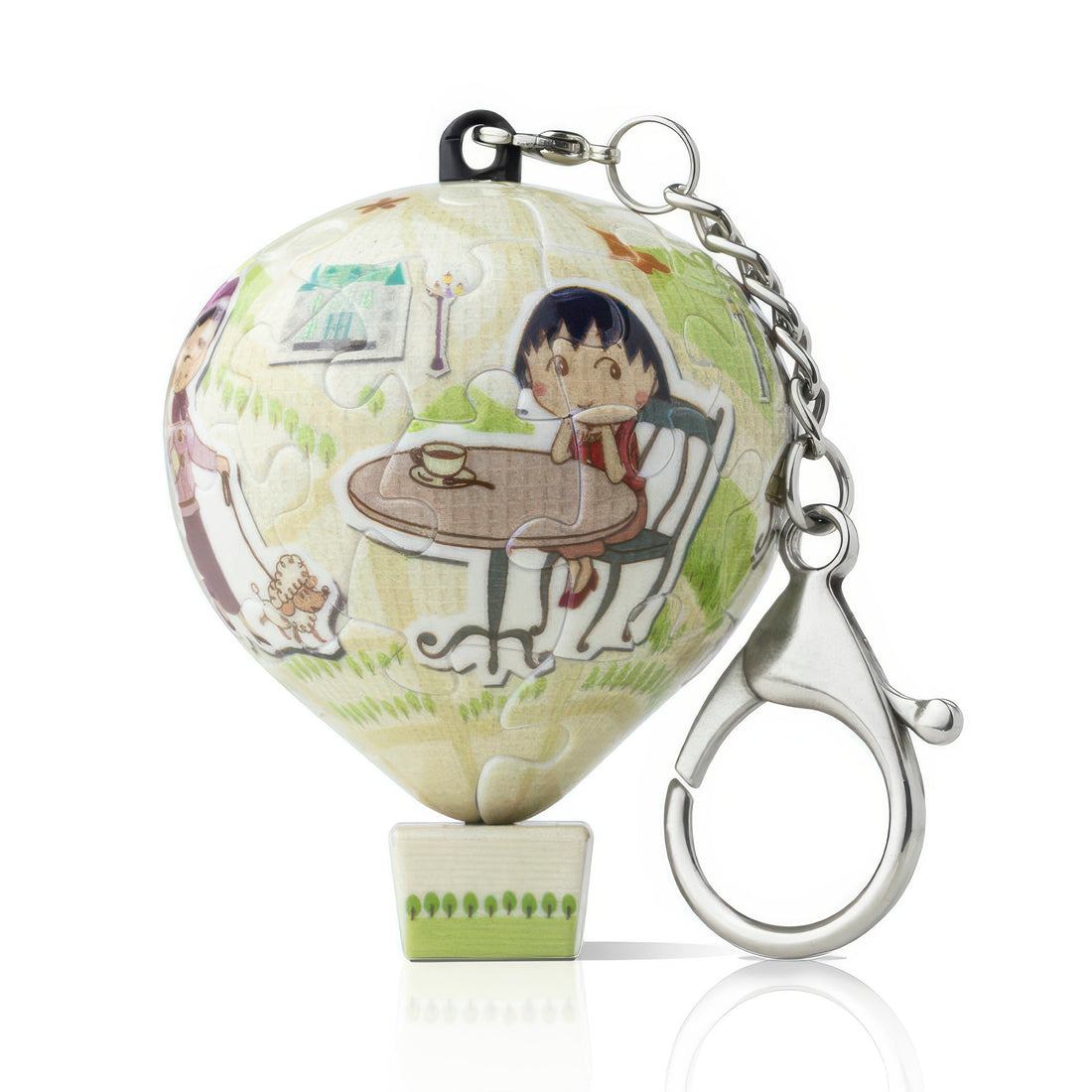 pintoo-ab1017-chibi-maruko-chan-british-afternoon-28-pieces-plastic-keychain-puzzle