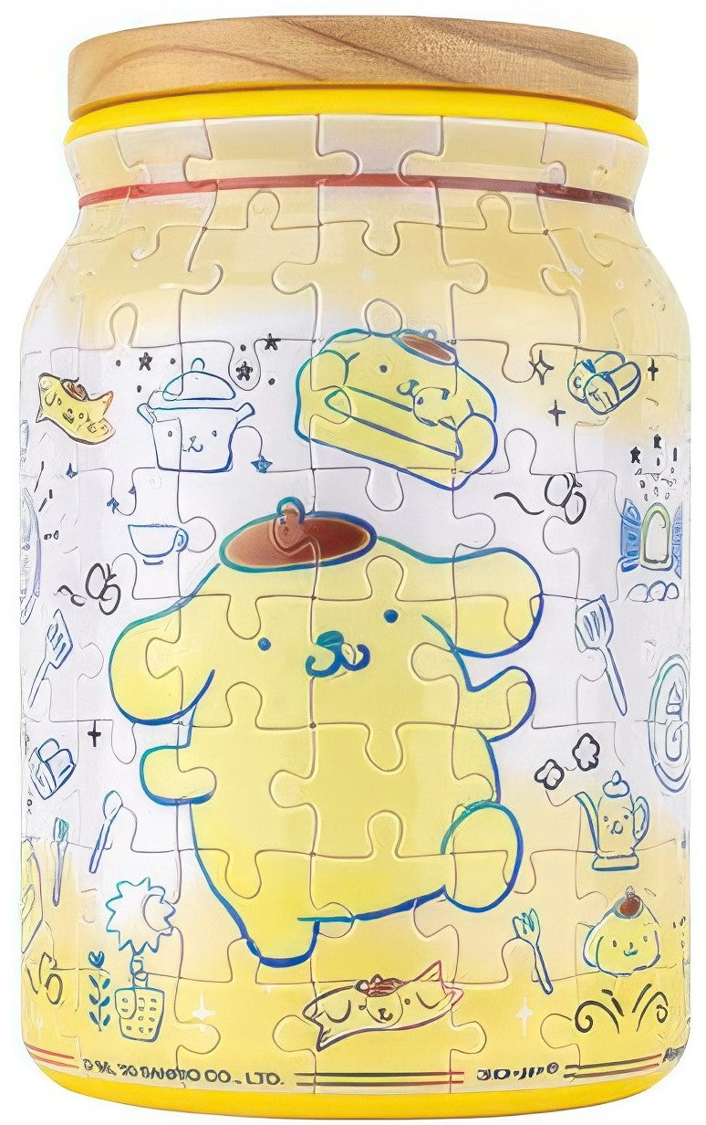 pintoo-ba1008-sanrio---pompompurin---lazy-life-expert-128-pieces-jar-puzzle
