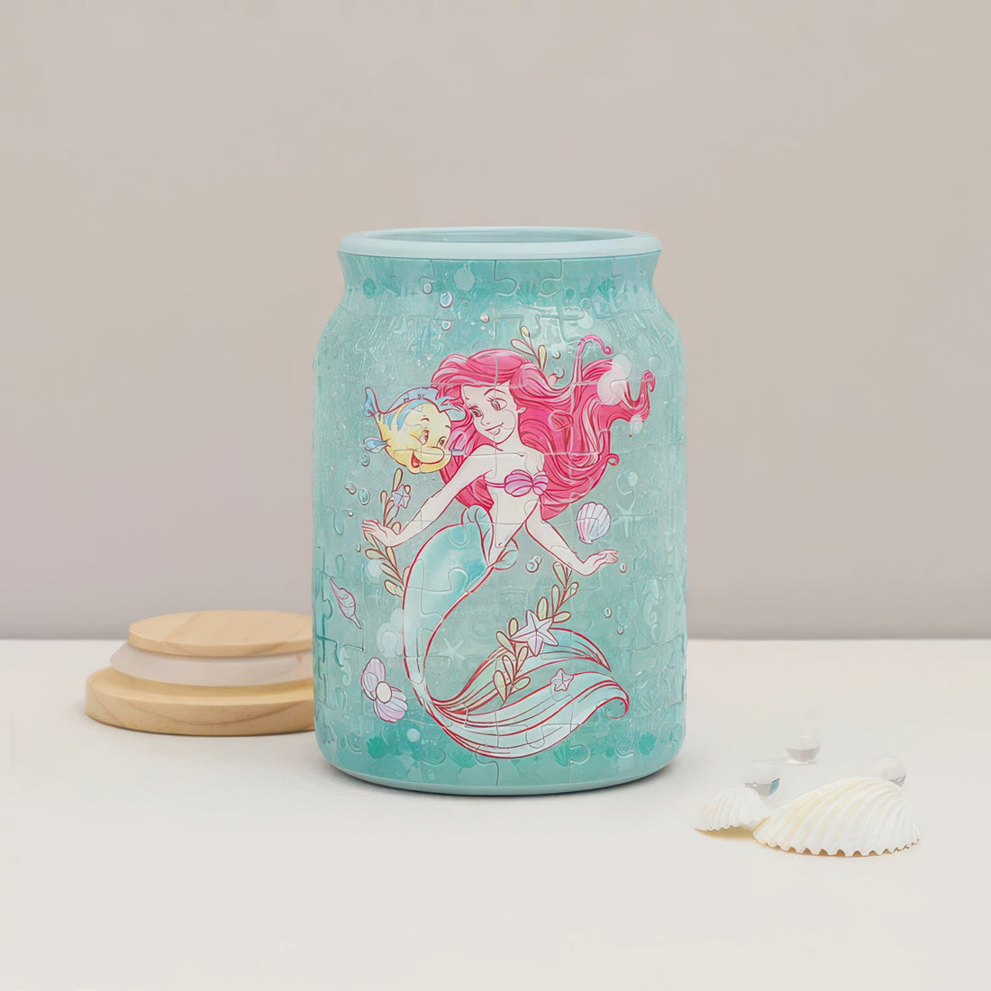 pintoo-ba1011-the-little-mermaid-colorful-glaze-ariel-128-pieces-plastic-jar-puzzle