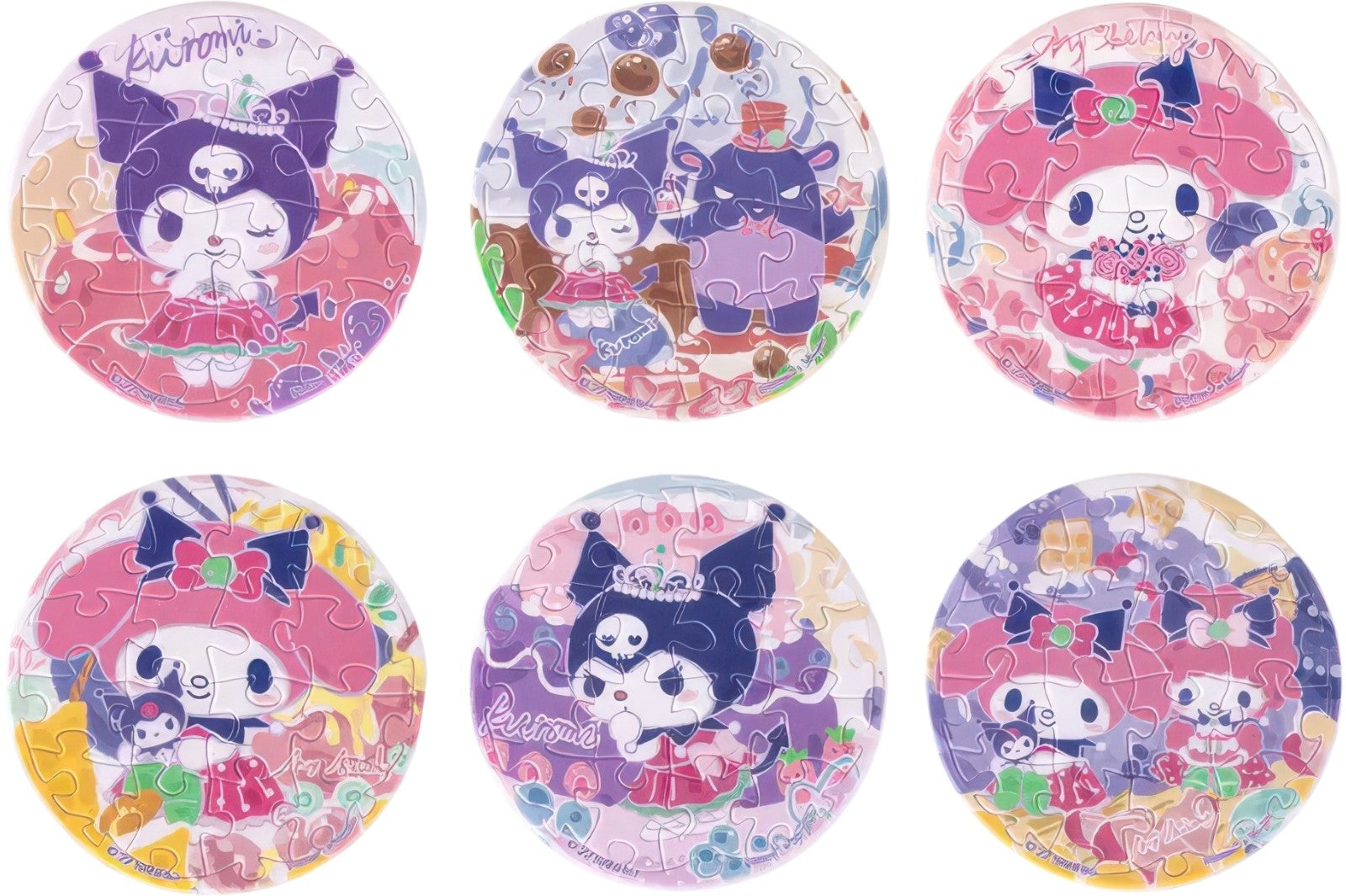 pintoo-bd1006-sanrio-big-stars---blueberry-cherry-chocolate-pie-16-multipack-6-pin-badge-puzzle