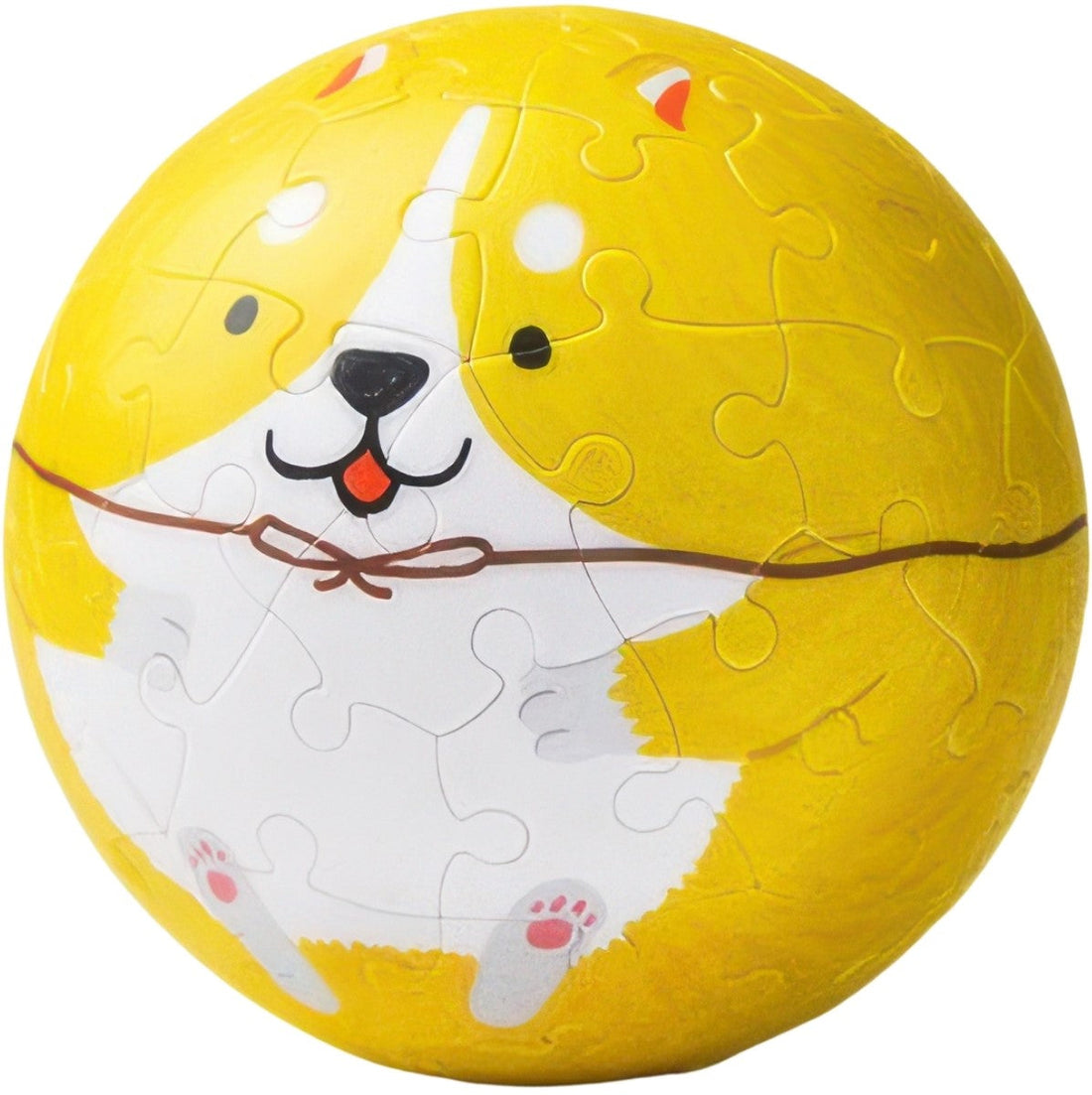 pintoo-c1057-rolling-animals---corgi-60-pieces-coin-ball-puzzle