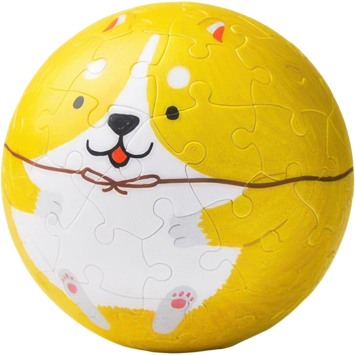 pintoo-c1057-rolling-animals---corgi-60-pieces-coin-ball-puzzle