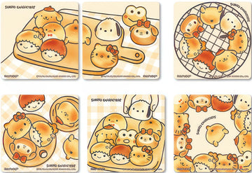 pintoo-d1188-sanrio---freshly-baked-bread-16-multipack-6-magnet-puzzle
