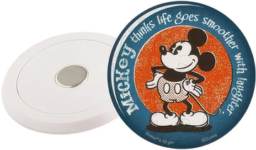 pintoo-d1221-mickey-and-friends---retro-badge,-mickey-16-pieces-magnet-puzzle