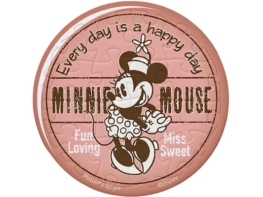 Pintoo • Minnie Mouse • Vintage Badge / Minnie　16 PCS　Plastic Jigsaw Puzzle