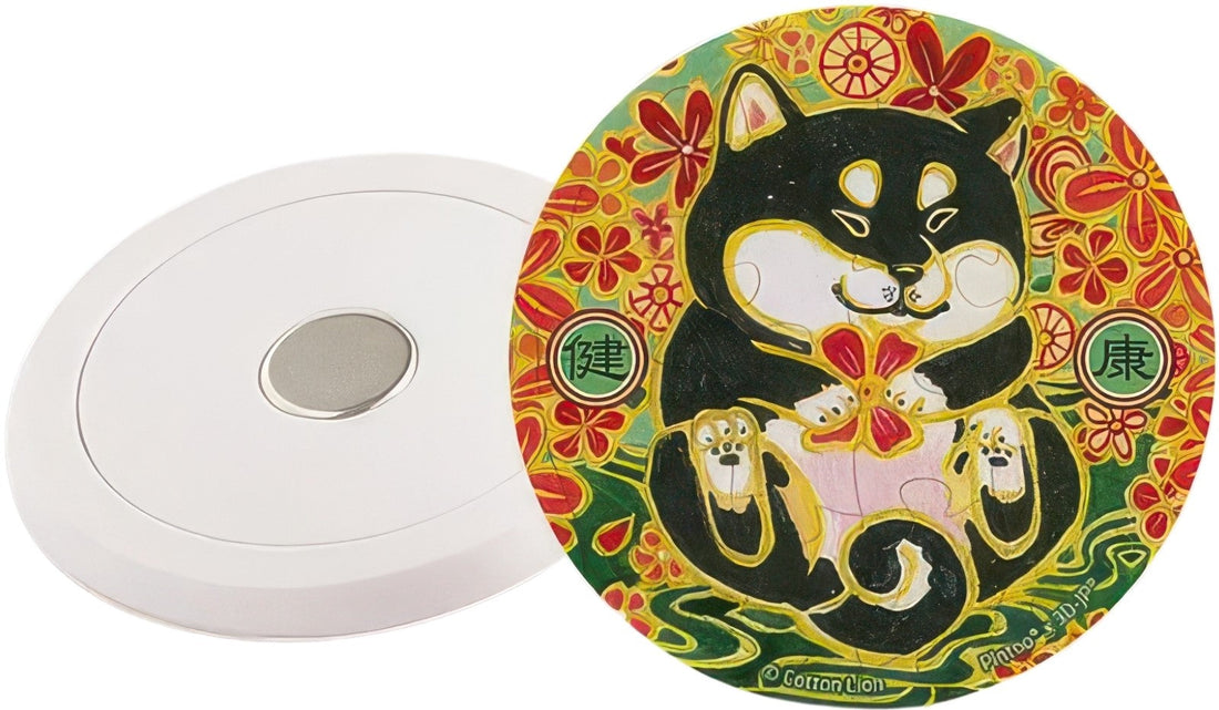 pintoo-d1293-cotton-lion---peace-charm---health-guardian-16-pieces-magnet-puzzle