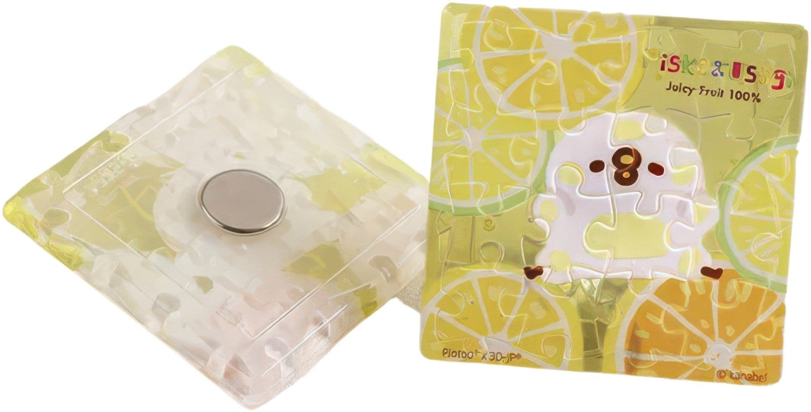 pintoo-d1360-kanahei's-small-animals---cool-summer---orange-lemon-ice-cubes-16-pieces-magnet-puzzle