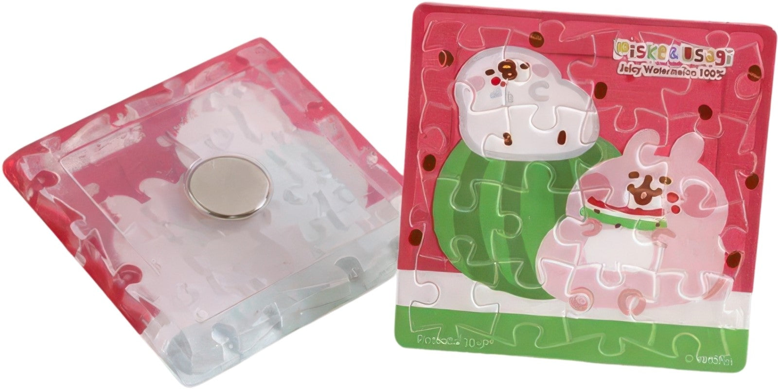 pintoo-d1361-kanahei's-small-animals---cool-summer---watermelon-is-delicious-16-pieces-magnet-puzzle