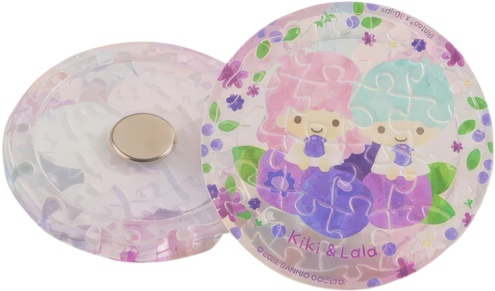 pintoo-d1371-little-twin-stars---colorful-fruit-juice---blueberry-kiki-&-lala-16-pieces-magnet-puzzle