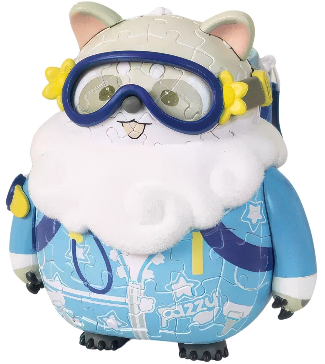 pintoo-f1031-pazzy-diver---cute-figure-ornament-gift-pazzy-diver-132-pieces-3d-puzzle