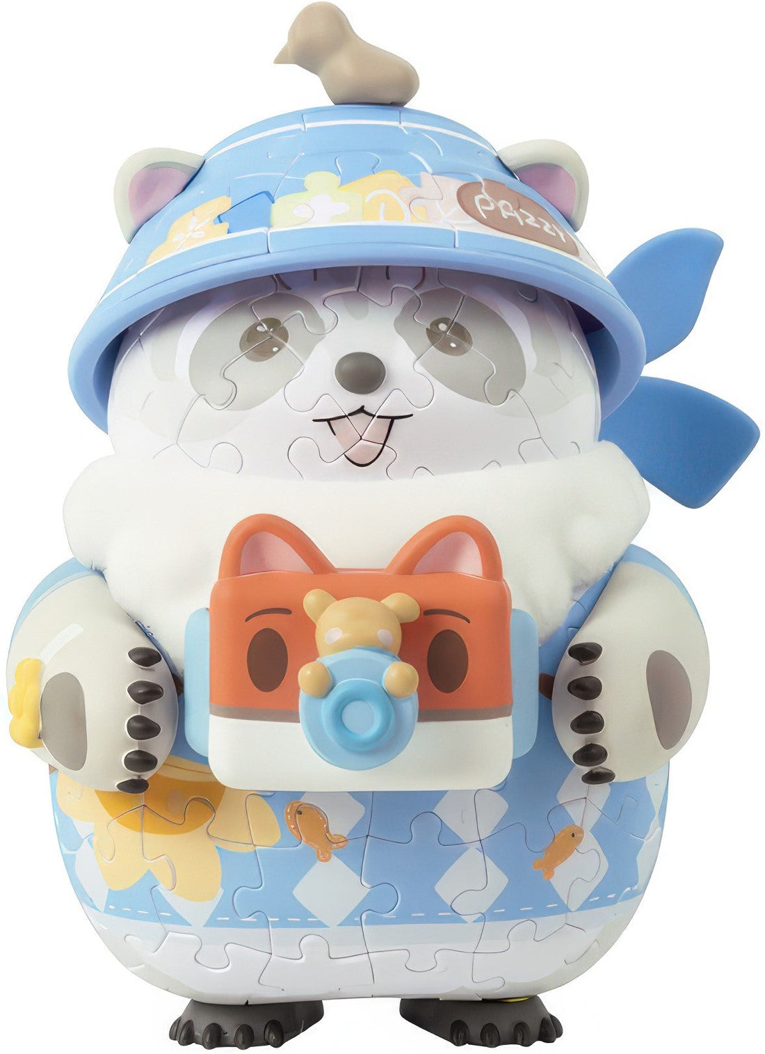 pintoo-f1040-pazzy-barista---traveler-128-pieces-3d-puzzle