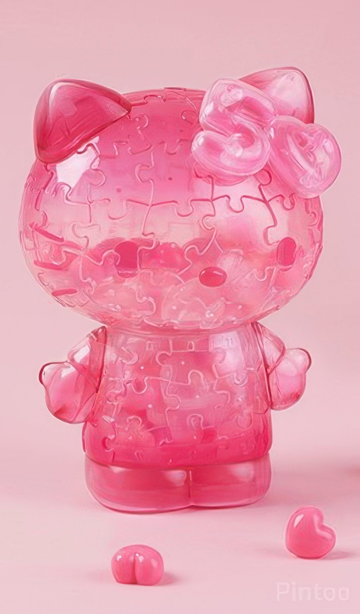 pintoo-f1041-hello-kitty-50th-anniversary-pink-97-pieces-plastic-3d-puzzle