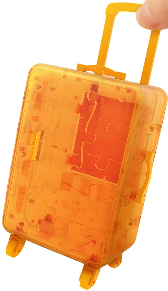 pintoo-fa1026-transparent-jelly-series---mandarin-orange-60-pieces-3d-puzzle