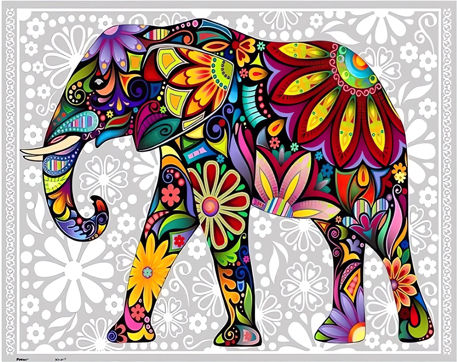 Pintoo â€¢ Animal â€¢ The Cheerful Elephantã€€500 PCSã€€Plastic Jigsaw Puzzle