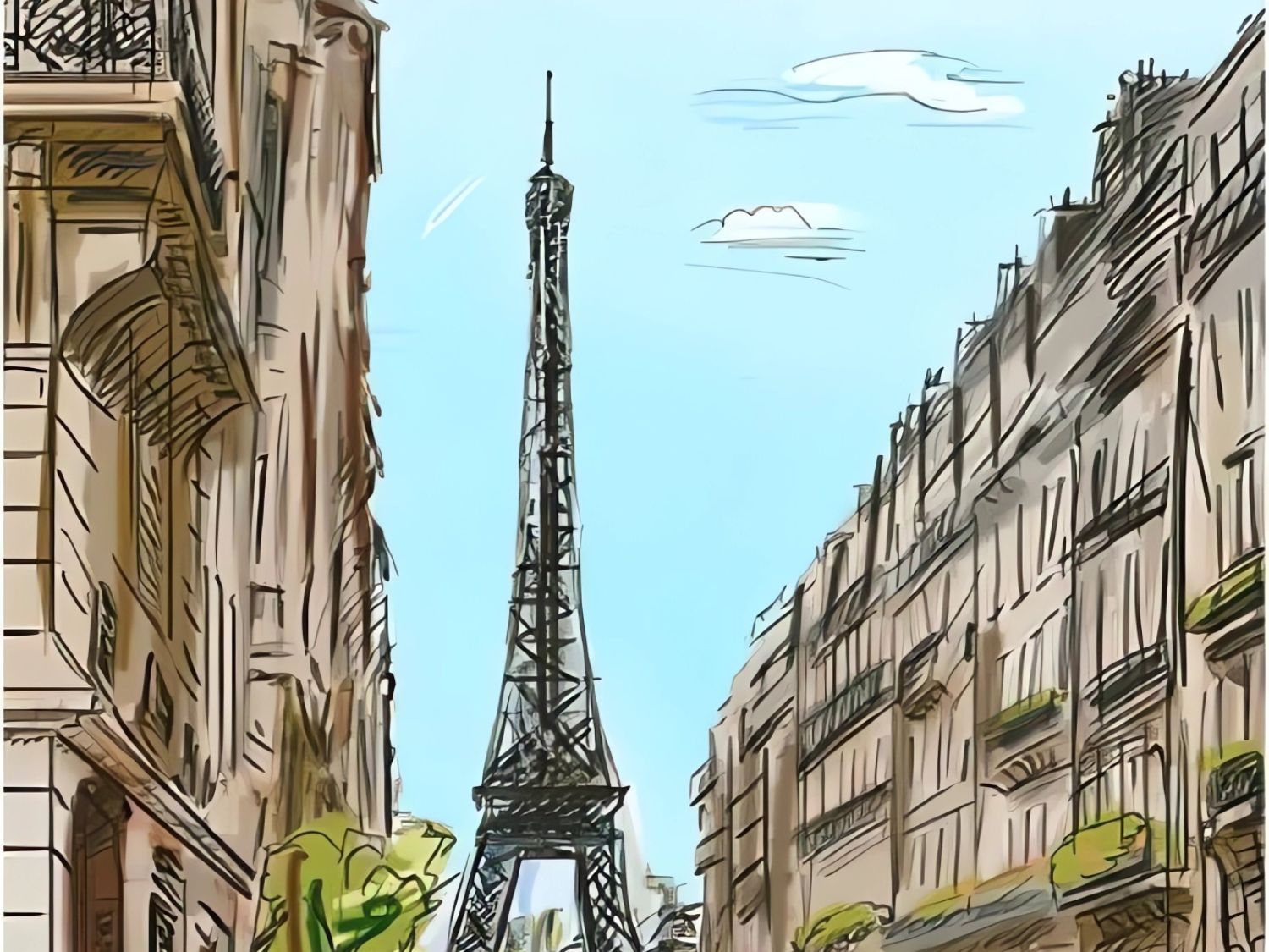 Pintoo â€¢ Scenery â€¢ Street in Paris, Franceã€€300 PCSã€€Plastic Jigsaw Puzzle