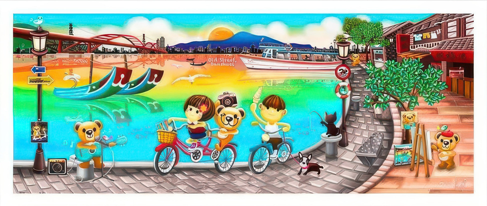 pintoo-h1529-crazy-taiwan---tamsui-riverside-old-street-1000-pieces-jigsaw-puzzle