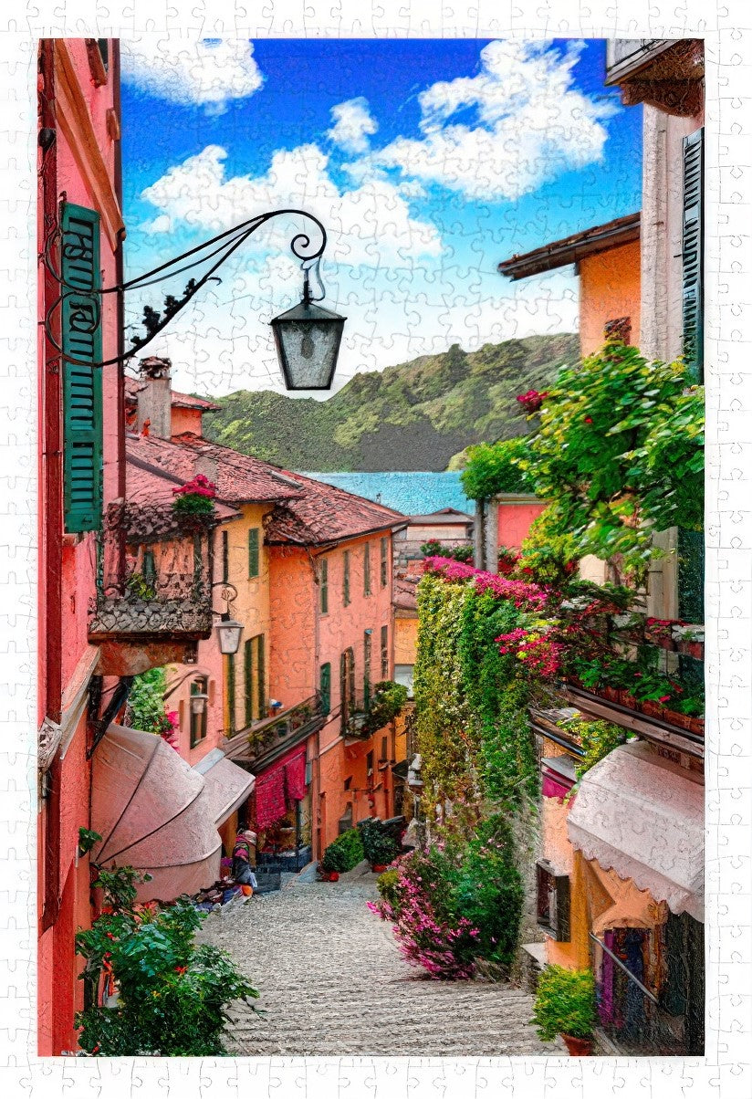 pintoo-h1555-06-italy---lakeside-town-600-pieces-jigsaw-puzzle