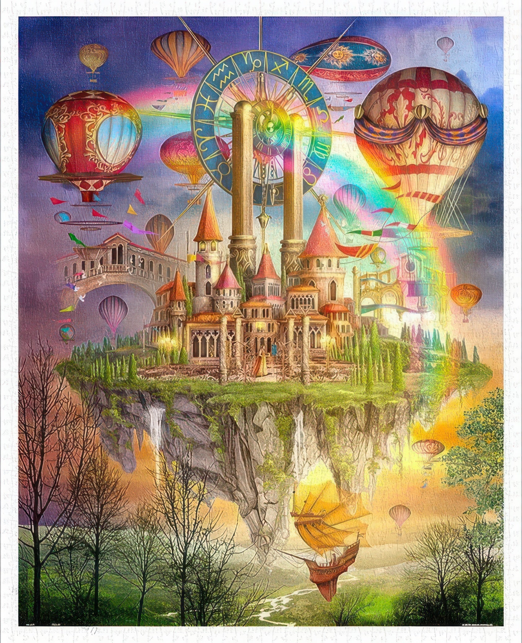 pintoo-h1561-ciro-marchechetti---castle-in-the-sky-2000-pieces-jigsaw-puzzle