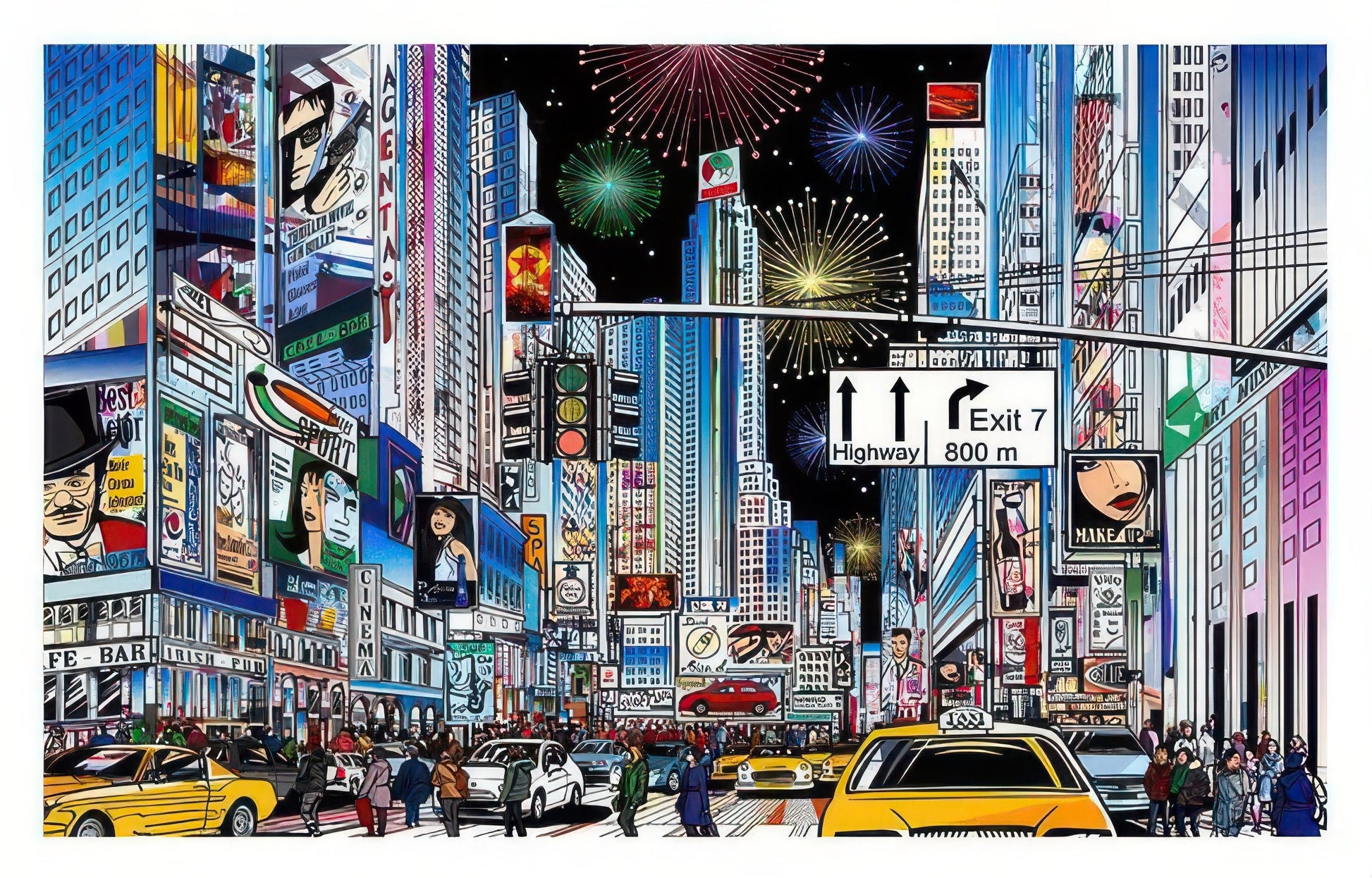 pintoo-h1592-illustration-new-york-time-square-1000-pieces-plastic-jigsaw-puzzle