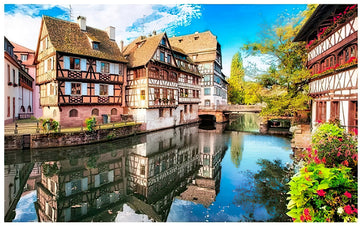 Pintoo • Scenery • Strasbourg, Petite France　1000 PCS　Plastic Jigsaw Puzzle
