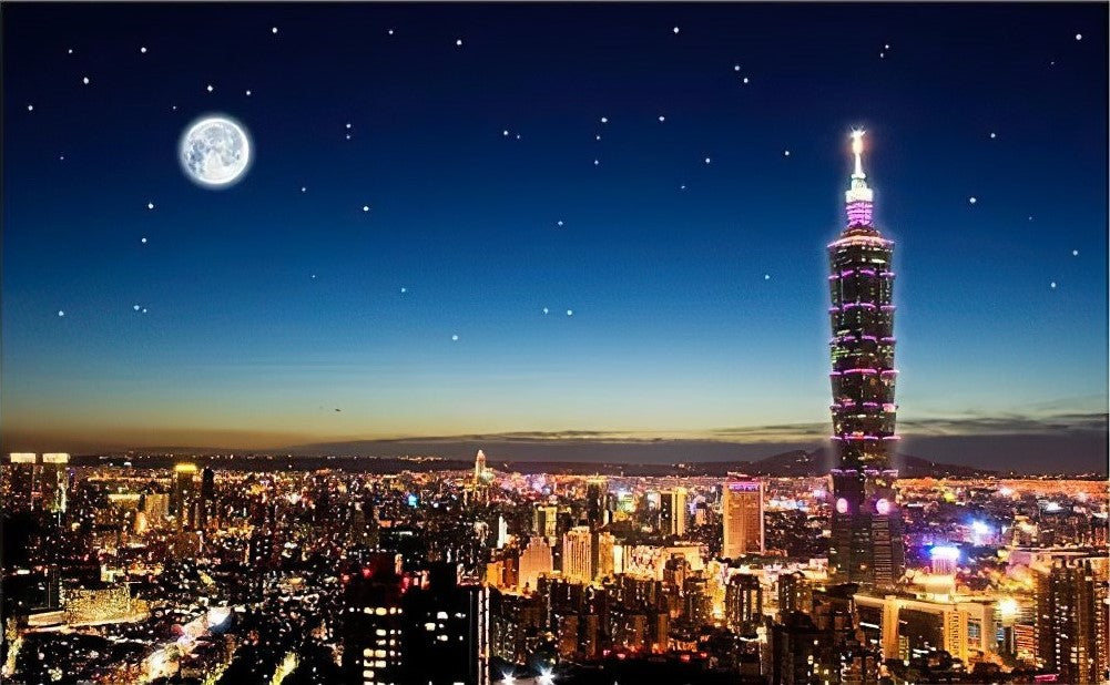 Pintoo â€¢ China â€¢ Taipei Skylineã€€1000 PCSã€€Plastic Jigsaw Puzzle