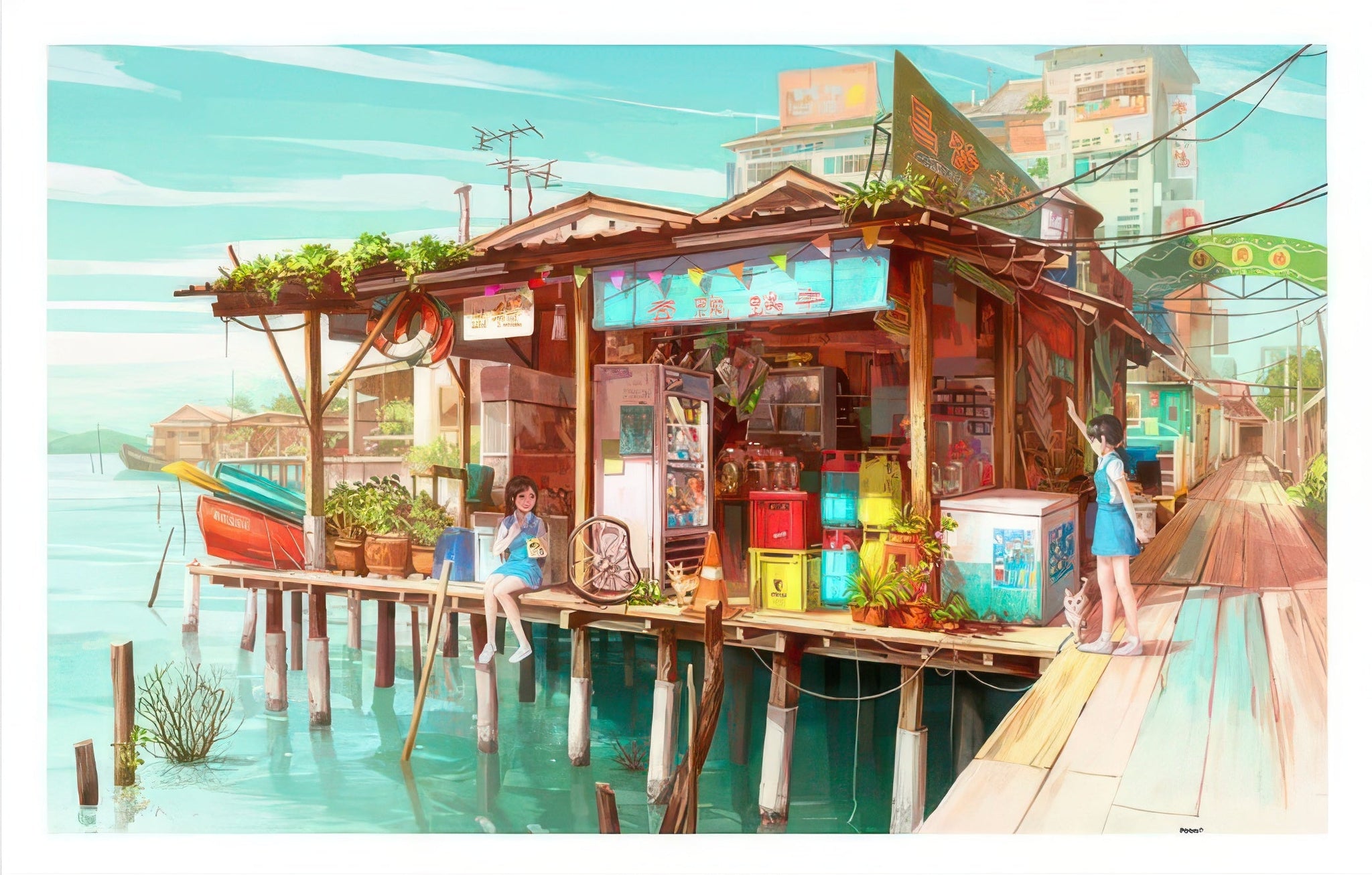 pintoo-h1867-happy-snack-shop-1000-pieces-jigsaw-puzzle