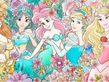 Pintoo • Disney Princess • Royal Floral　800 PCS　Plastic　Jigsaw Puzzle