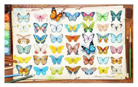 Pintoo H2027　Animal • Beautiful Butterflies　1000 Pieces Plastic Jigsaw Puzzle