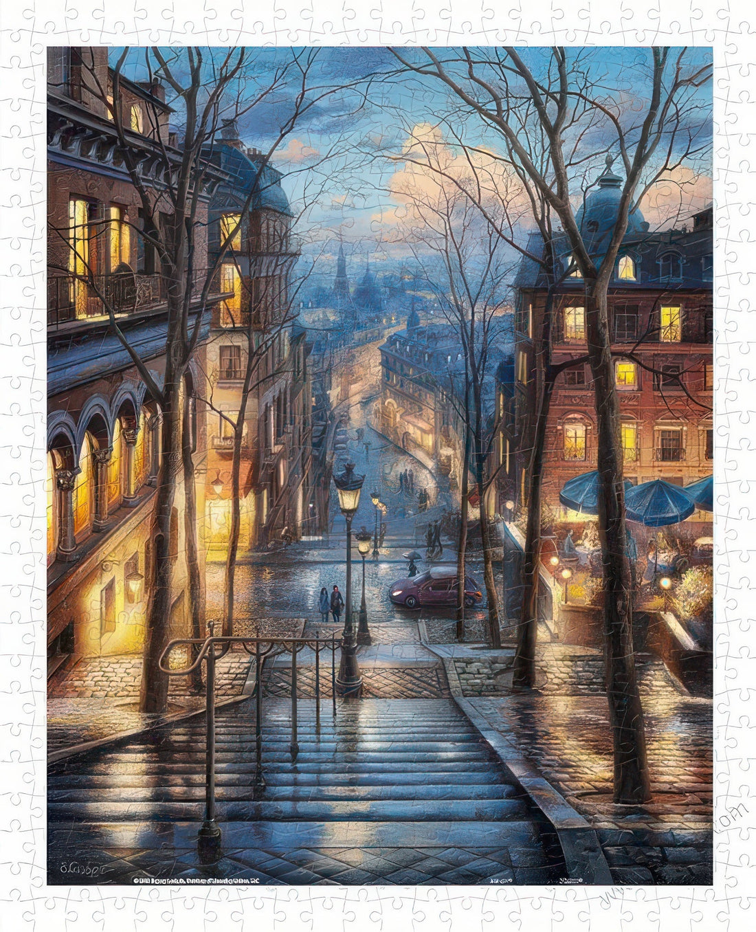 pintoo-h2059-evgeny-lushpin---montmartre,-quiet-night-500-pieces-jigsaw-puzzle