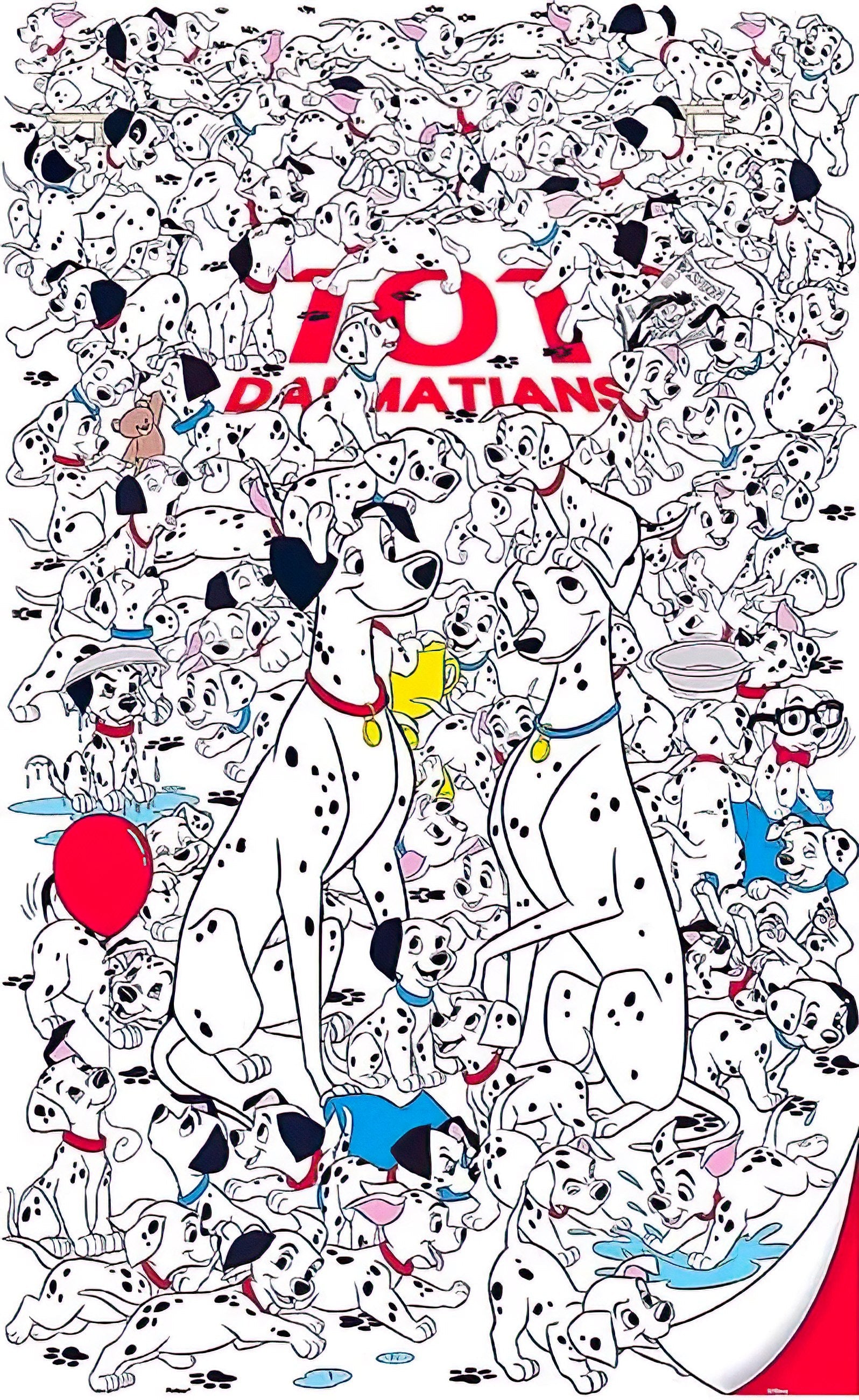 Pintoo • 101 Dalmatians • Big Family　1000 PCS　Plastic　Jigsaw Puzzle